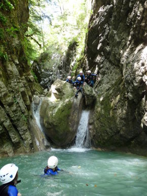 Vélo-canyon. "Bike, climb and swim"